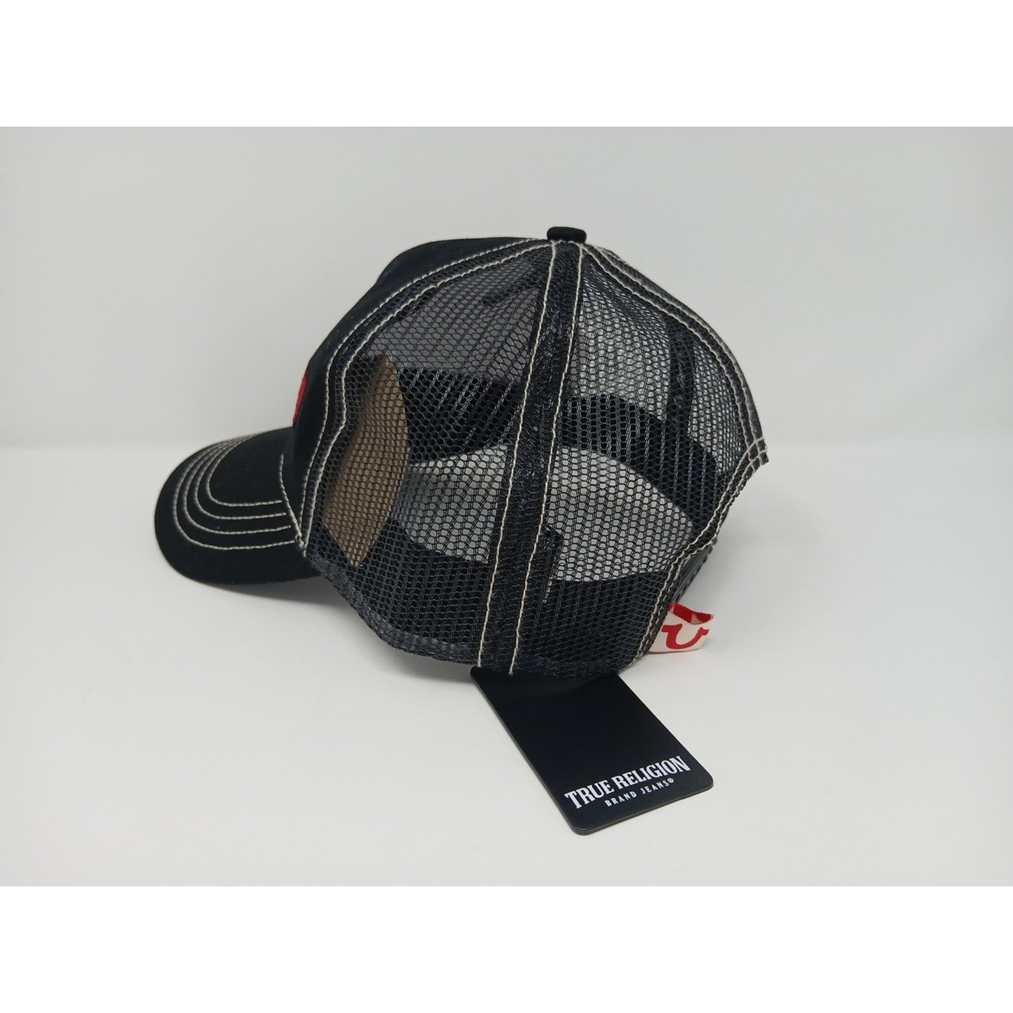 True Religion Men Horse Shoe Embroidered Logo Trucker Hat Cap Style TR3036 New