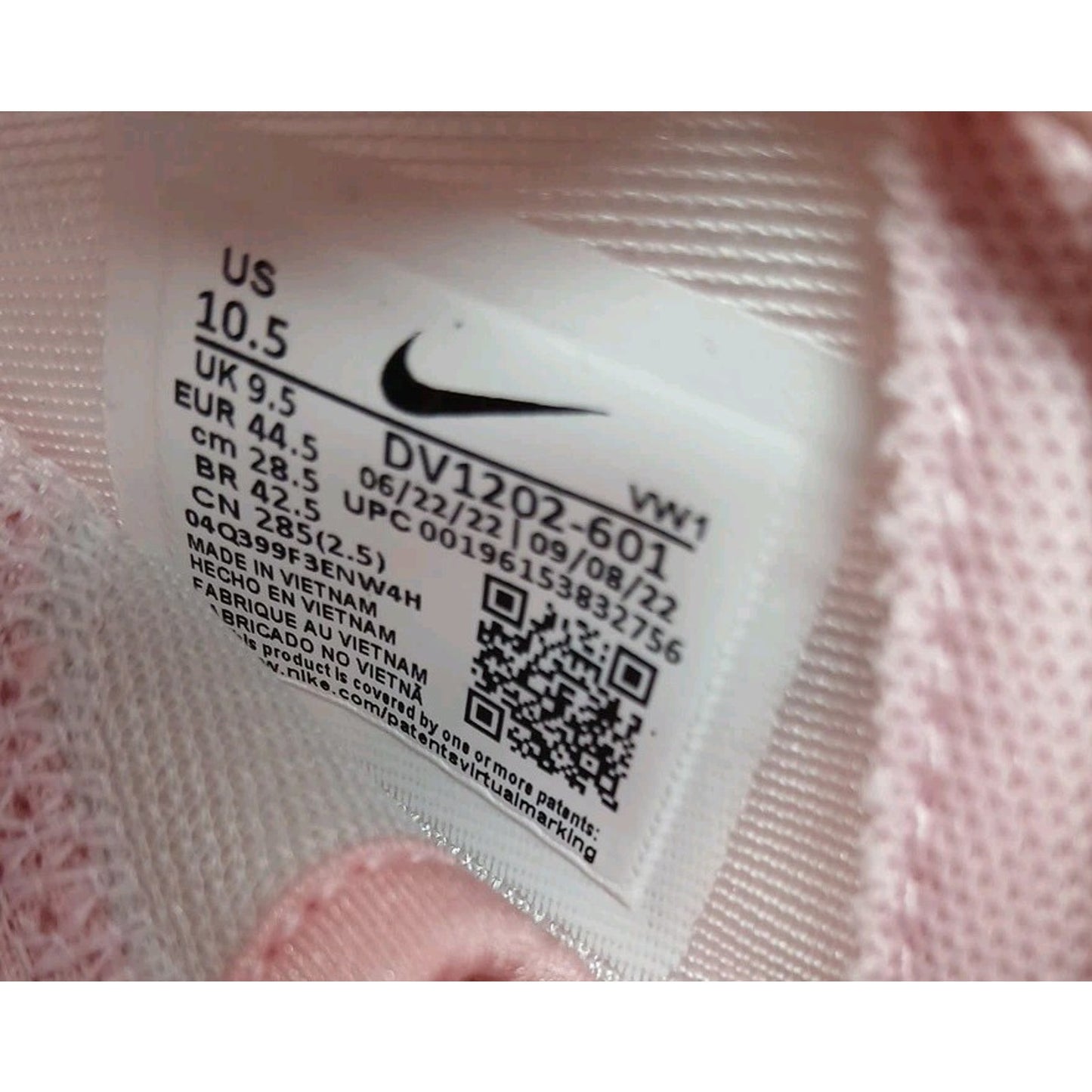 Nike Roshe Golf Next Nature Soft Pink Spikeless Golf Shoes Men 10.5 LDV1202 601