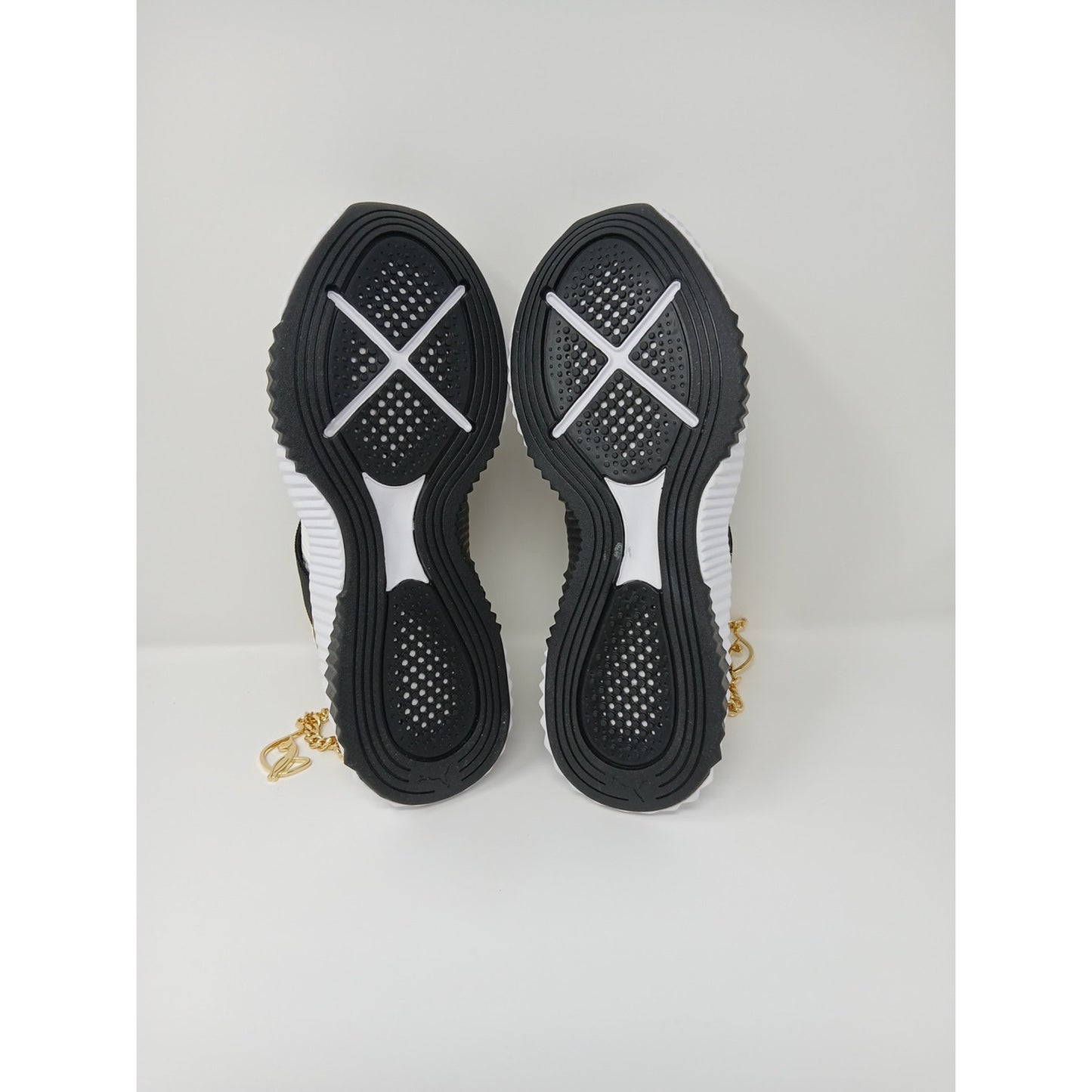 Puma Baby Phat X Defy Mid Women Sz 7 White/Blk Shoes Athletic Sneakers 387663