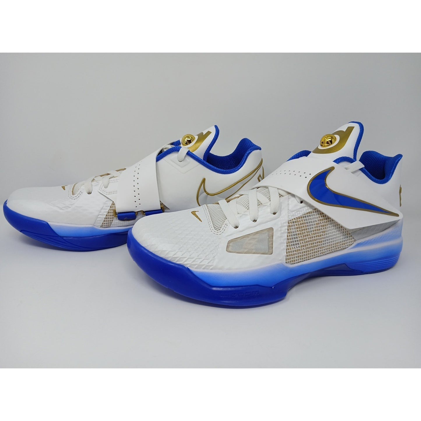 Nike Zoom KD 4 White/Hyper Royal Men's Size US 12 Basketball Shoes IB3546 100