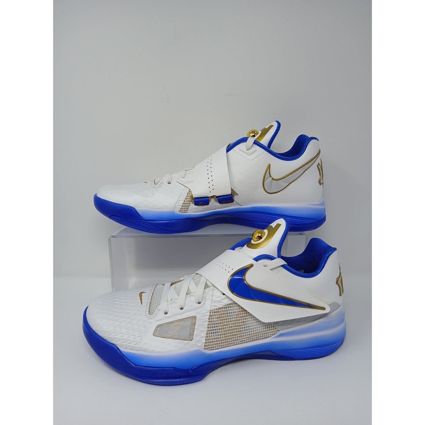 Nike Zoom KD 4 White/Hyper Royal Men's Size US 12 Basketball Shoes IB3546 100