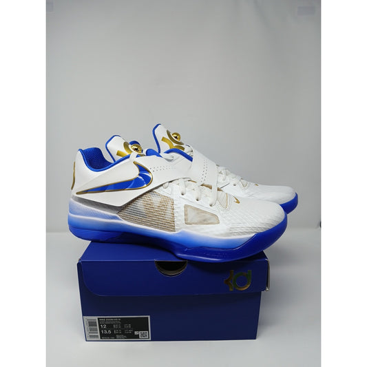 Nike Zoom KD 4 White/Hyper Royal Men's Size US 12 Basketball Shoes IB3546 100