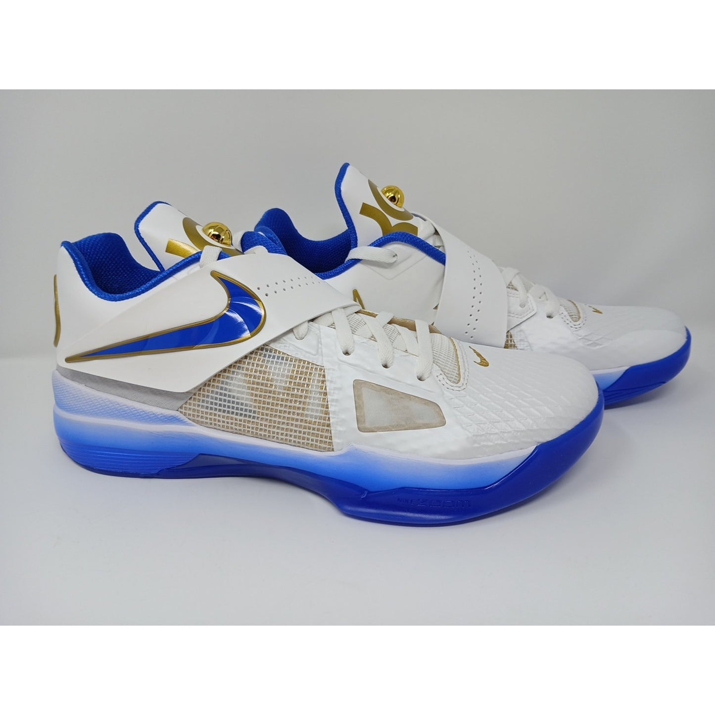 Nike Zoom KD 4 White/Hyper Royal Men's Size US 12 Basketball Shoes IB3546 100