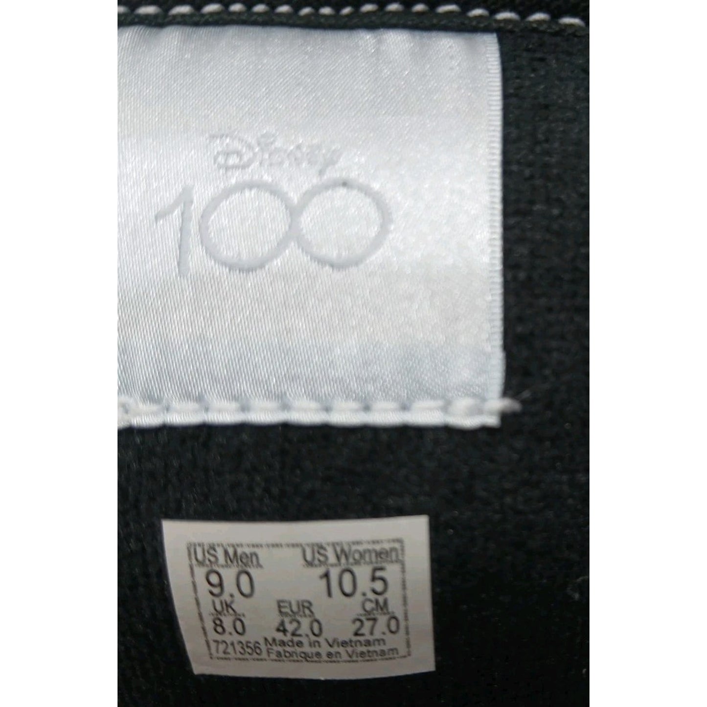 Vans x Disney 100th Scar Knu Skool Skate Shoes Men 9 Women 10.5 Sneakers 721356