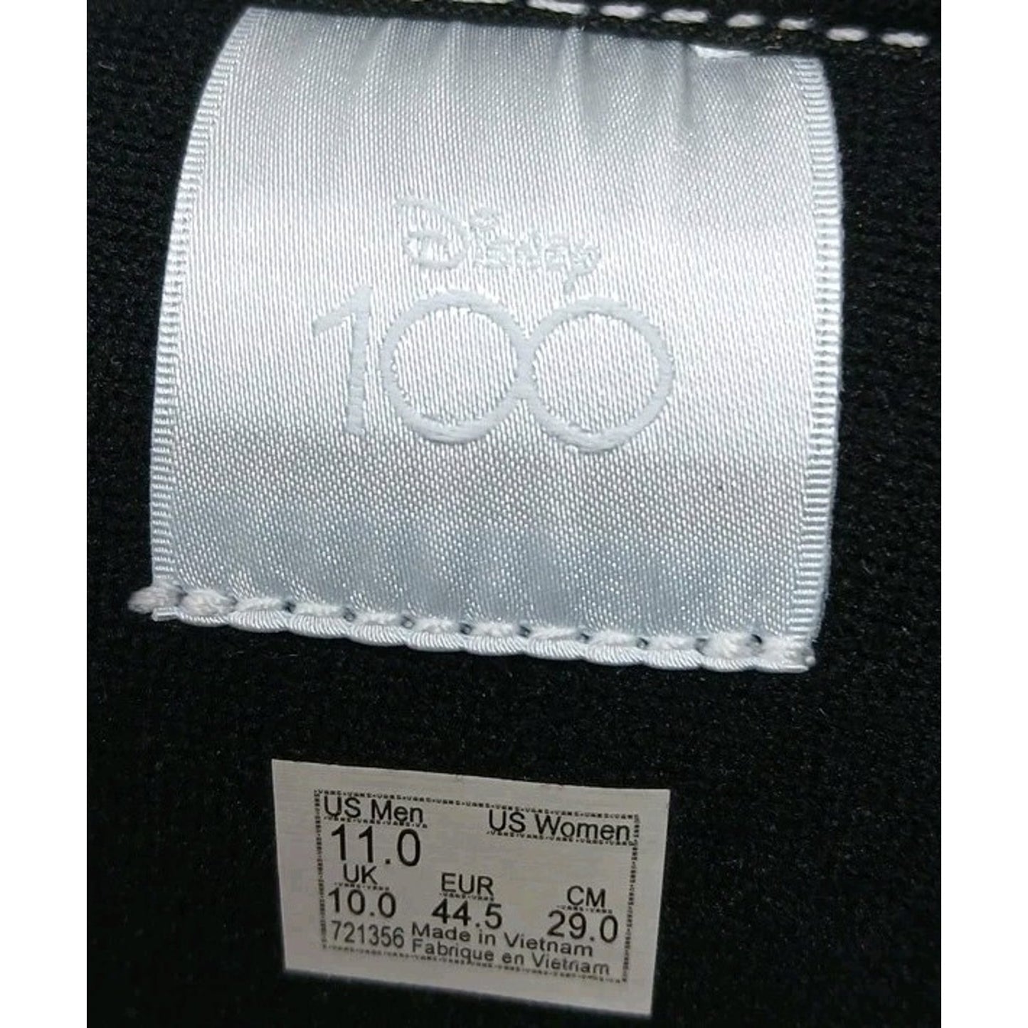 Vans x Disney 100th Scar Knu Skool Skate Shoe Men 11 Women 12.5 Sneakers 721356