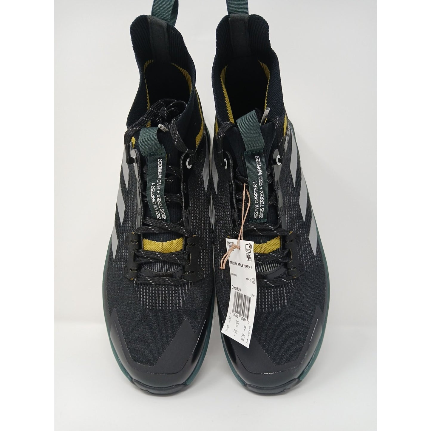 Adidas Terrex & Wander Free Hiker 2 Black Pulse Olive Shoes Men’s 10 GY9839 New