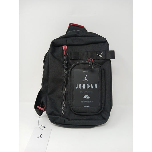Jordan Nike Air Hesi Crossbody Bag Black Red One Size MA0839-023 Brand New Tags