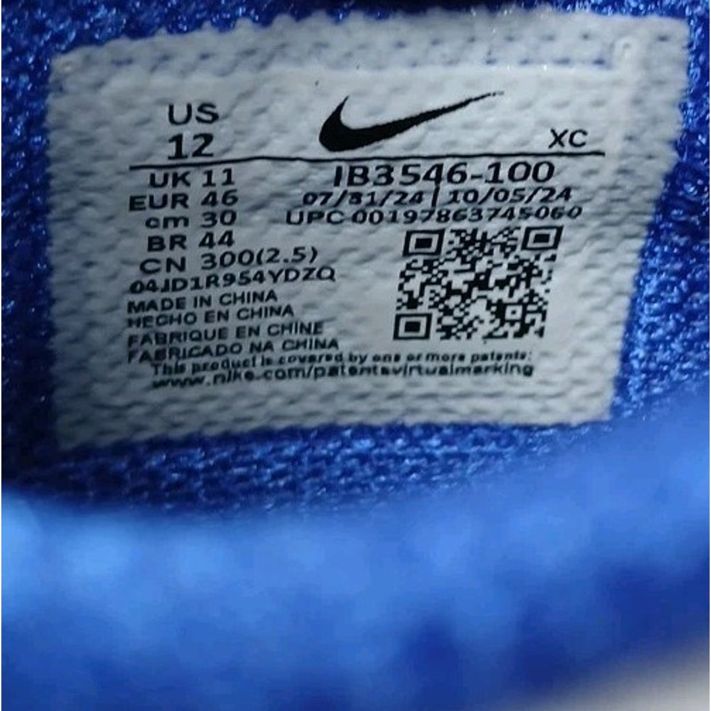 Nike Zoom KD 4 White/Hyper Royal Men's Size US 12 Basketball Shoes IB3546 100