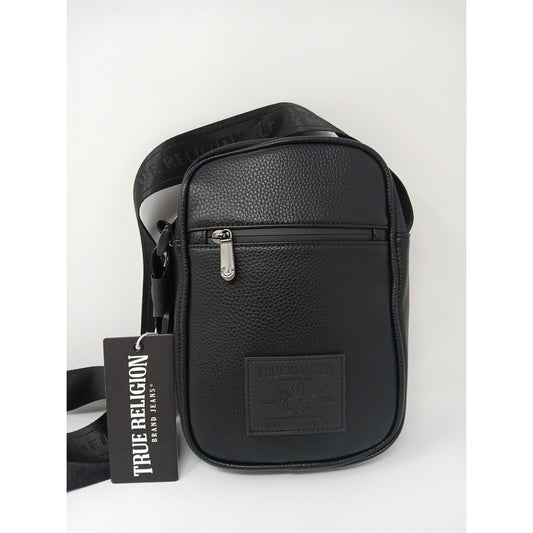 True Religion NEWAL Max Crossbody Purse Black Bag Pack Retro TR103990 New Tags
