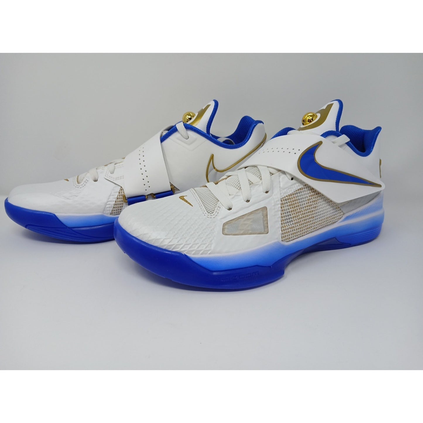 Nike Zoom KD 4 White/Hyper Royal Men's Size US 12 Basketball Shoes IB3546 100