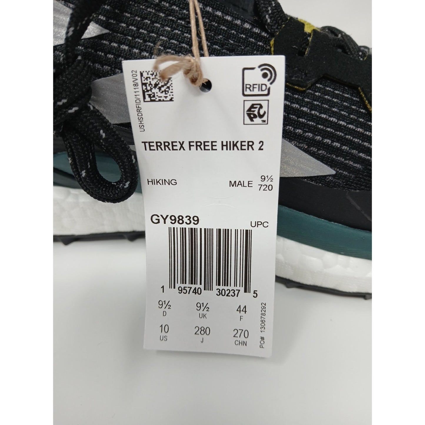 Adidas Terrex & Wander Free Hiker 2 Black Pulse Olive Shoes Men’s 10 GY9839 New